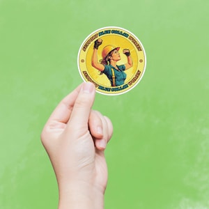 Lunchbox/Toolbox/Hard Hat Sticker -- Support Blue Collar Women (waterproof/scratch resistant/uv resistant)