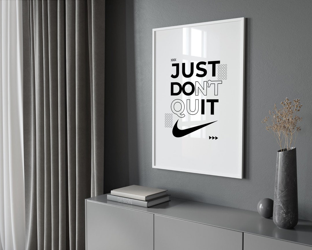 Premium NIKE Just Do It Poster DIGITAL Perfect Surprise Etsy