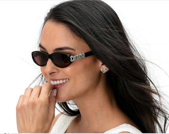 Brighton Heart of Gold Sunglasses Vintage With Original Case  display picture 1