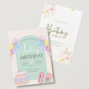 Birthday party invites