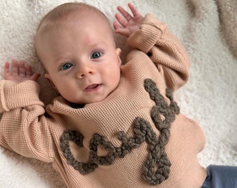 Custom Name Baby Sweater, Personalized Baby Gift, Custom Baby Sweater, Baby Sweater with Name, Baby Gift, Baby Sweater, Toddler Sweater