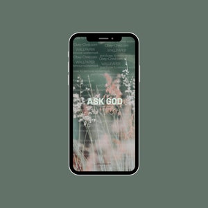 Ask God Christian iPhone Wallpaper
