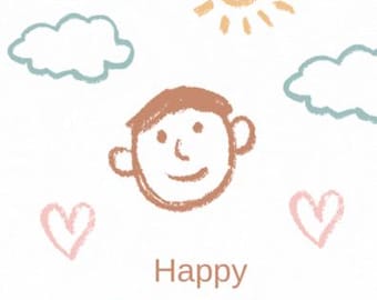 Printable Father's Day Card for Kids to Color - Instant Download