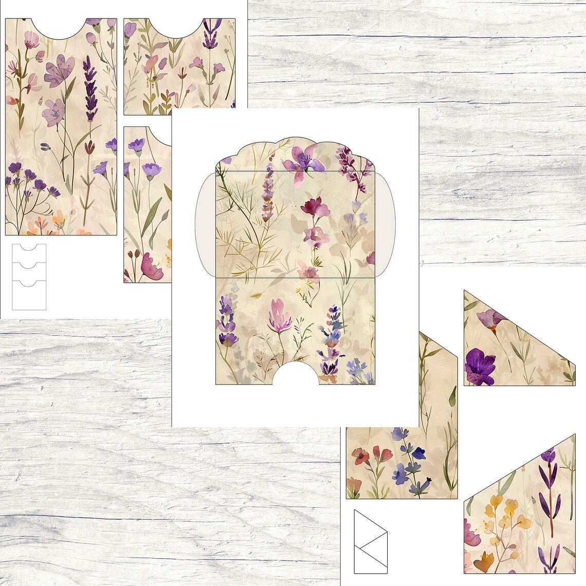 Botanical Junk Journal Digital Kit Vintage Flowers Printable PDF Pages ...