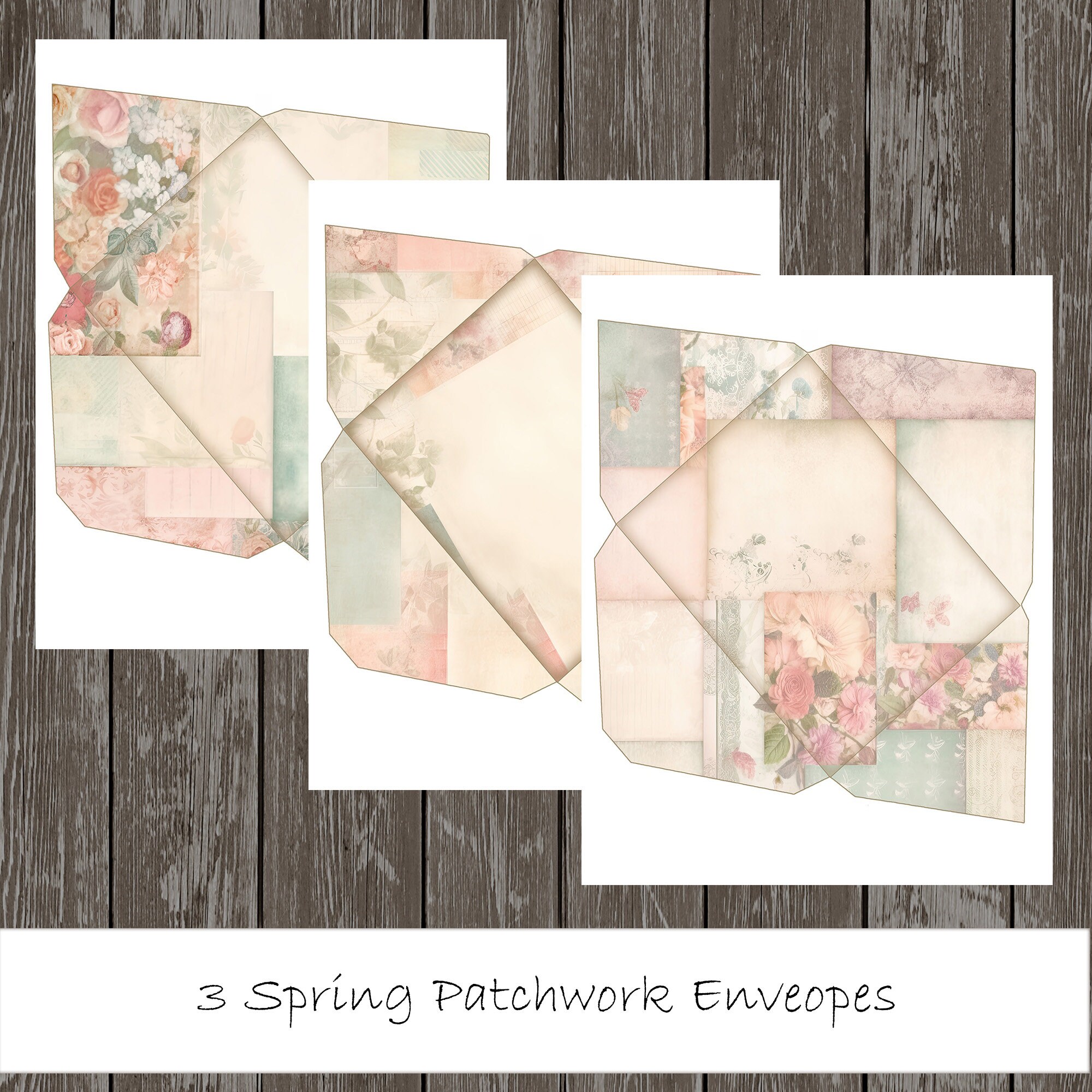 Junk Journal Kit Printable Digital Download Pastel Floral Spring ...