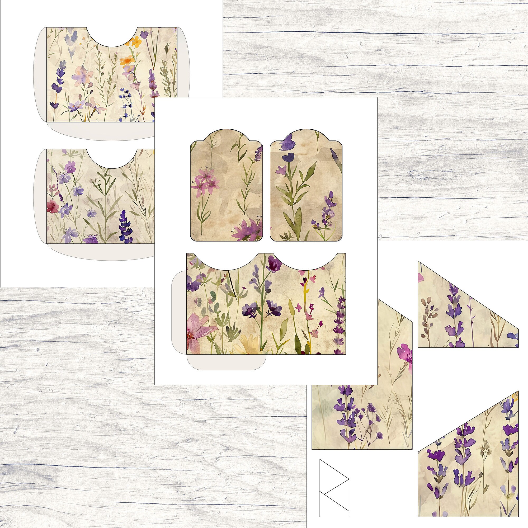 Botanical Junk Journal Digital Kit Vintage Flowers Printable PDF Pages ...