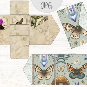 Magical Naturalist Mini Folio Kit Botanical Mystical Natural Study Junk Journal Kit Science Witchy Printable Digital JPG Download