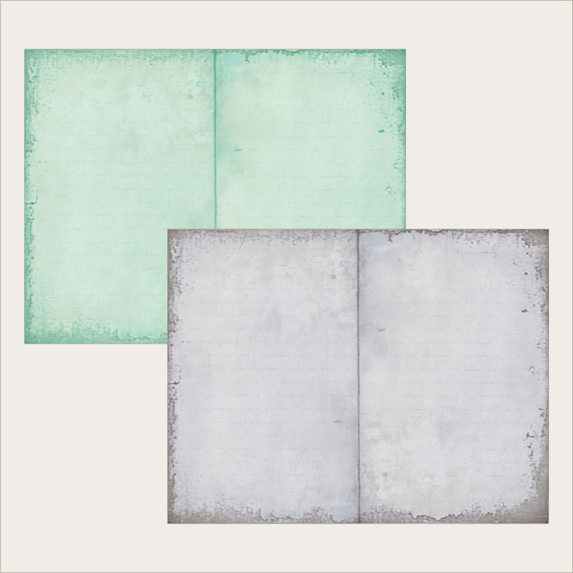 Lined Colored Junk Journal Pages Rainbow Colors Digital Paper - Blue ...