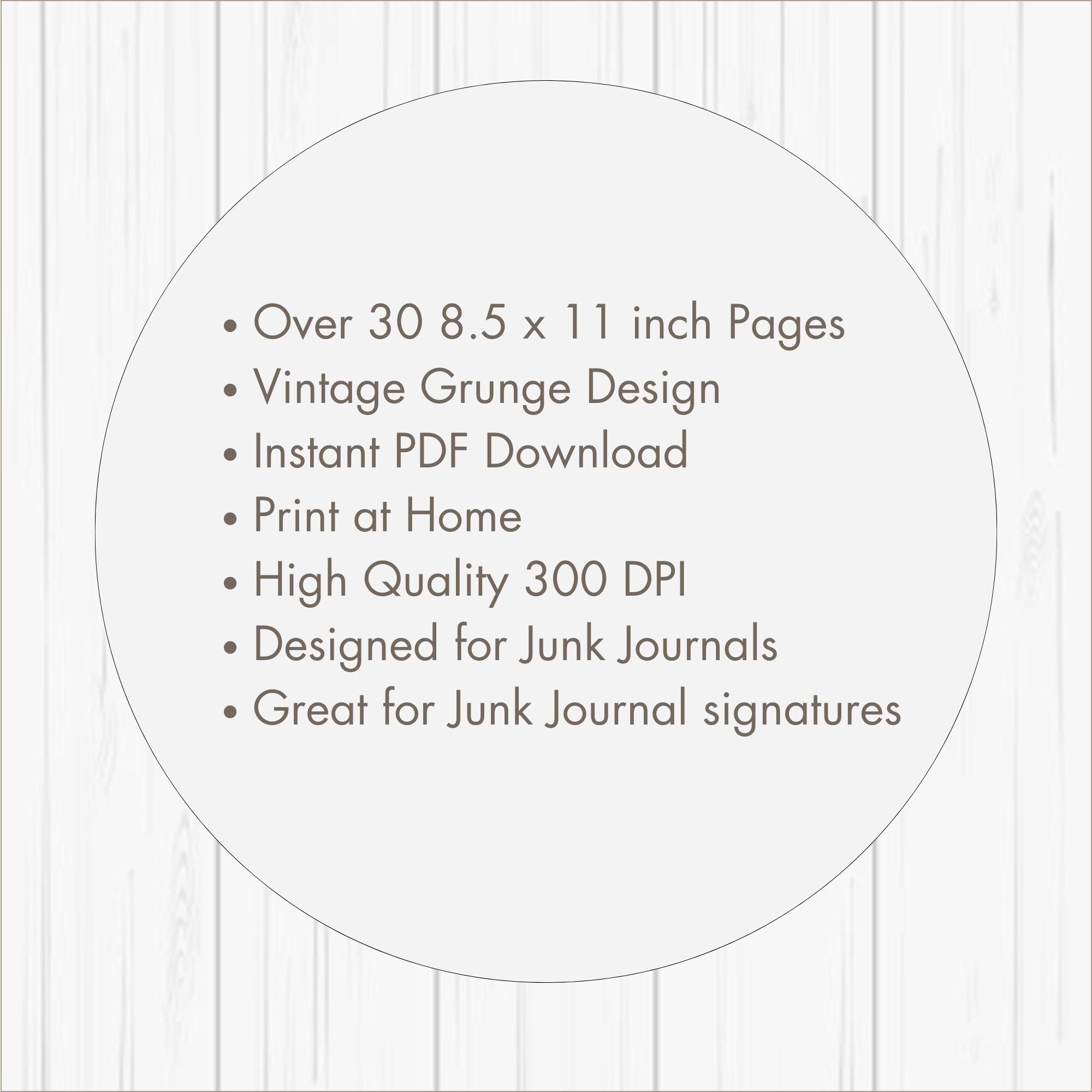 Lined Junk Journal Signature Pages Vintage Grunge Aged Antique Papers Lined Junk Journal Signature Pages Vintage Grunge Aged Antique Papers