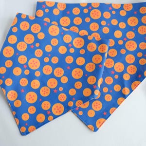 dog anime bandana, clip on, dragon, 7 balls, summon, transformation, power-level, fusion,  Pet Bandana, Japanese, Anime, Kawaii