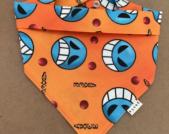 Anime Ace, Fire Fist, Pirate, Mera Mera no Mi, Jolly Roger, Whitebeard Pirates, Dog Bandana, Snap-On, Pet Bandana, Japanese, Anime, Kawaii