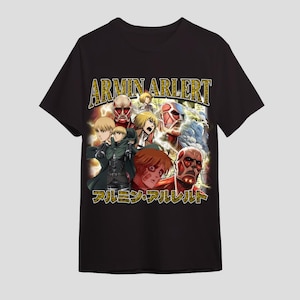 Armin Arlert T-shirt med kraftig överdimension