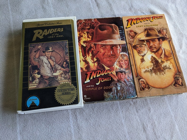 Indiana Jones VHS Lot - Etsy