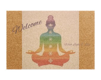Welcome Mat with Light and Love