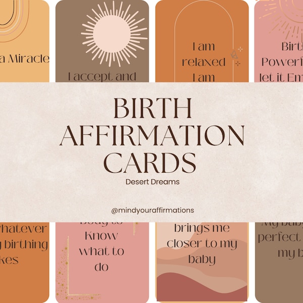 Birth Affirmation Cards