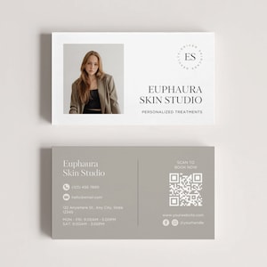 de Carte de visite pour esthéticienne | Toile | de visite imprimable de soins de la peau | Centre thermal | Spa | Esthéticienne | Esthéticienne, marketing d'entreprise