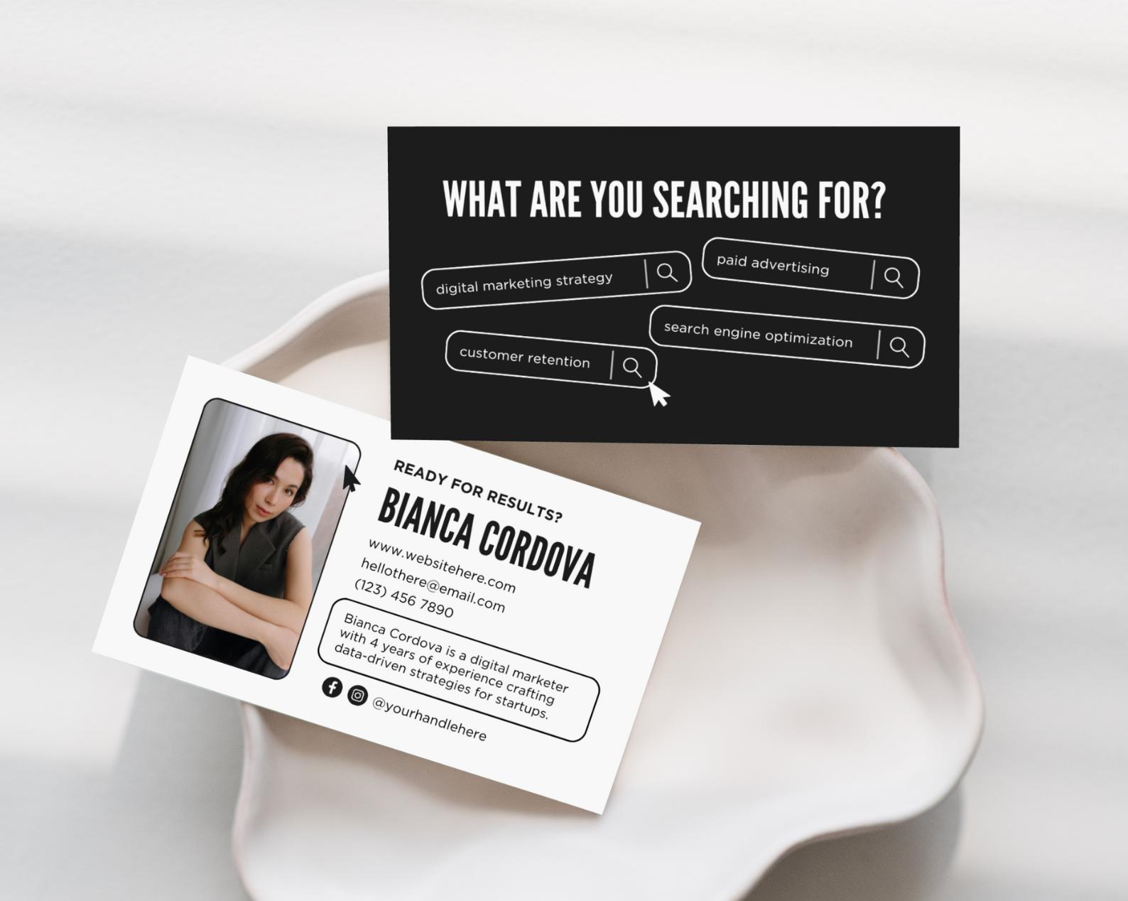 Manager Business Cards - Etsy