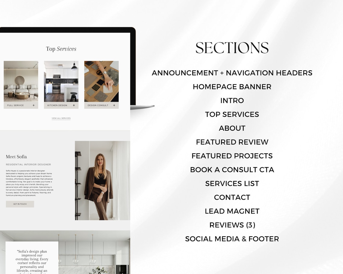 Interior Design Website Template | Interior Designer Portfolio ...
