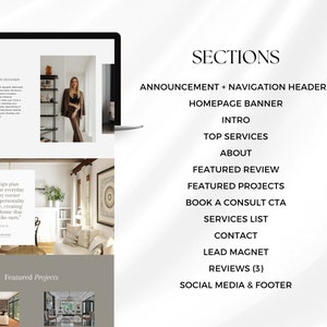 Interior Designer Canva Website Template | Interior Design Portfolio ...