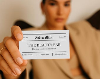 Newspaper Business Card Template | Canva Business Newspaper Card, Newspaper Style Business Card Template, Business Card For Business Launch