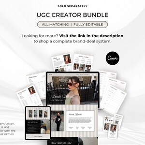 Modelo de Media Kit | Kit de Imprensa para Criadores de Conteúdo e Blogueiros | Apresentação para Influenciadores de Mídias Sociais, Modelo Editável de Conteúdo Gerado pelo Usuário no Canva, Tabela de Preços imagem 10