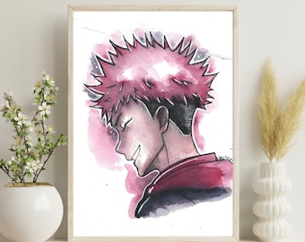 Digitale Kunst - Anime zum Ausdrucken - Jujutsu Kaisen - Anime-Geschenk - Anime-Zeichnung - handgemachte Zeichnung - Weihnachtsgeschenke - Kawaii - Japan - Gamer