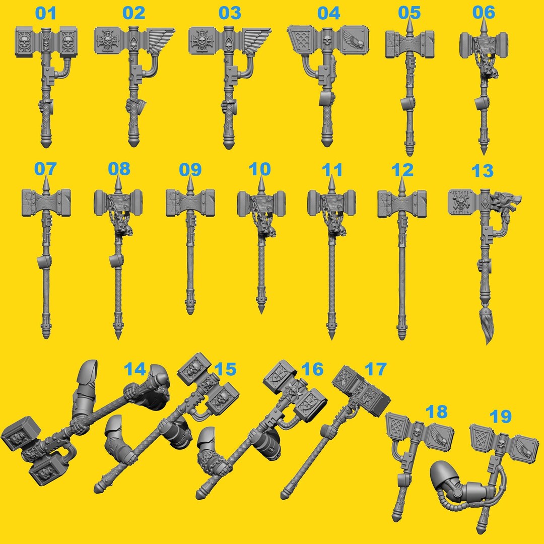 Miniature Makeover Hammer / Modeling / Tabletop / Wargaming / Bits