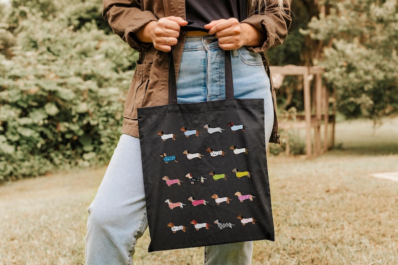 Canvas Tote Bag Gift Dog Mom