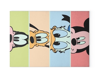 Mickey and Friends Disney Glass Cutting Board
