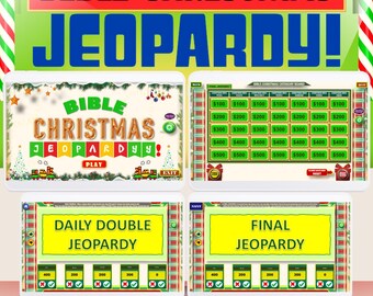 Bible Christmas Jeopardy Game | Fun PowerPoint Activity for Church Activity | Interactive Zoom Game | Christmas Scoreboard for Windows PC I