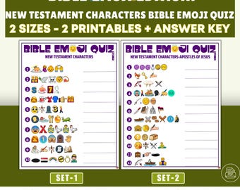 Emoji-quiz Nieuwtestamentische: Bijbelpersonagespel (pdf-download)