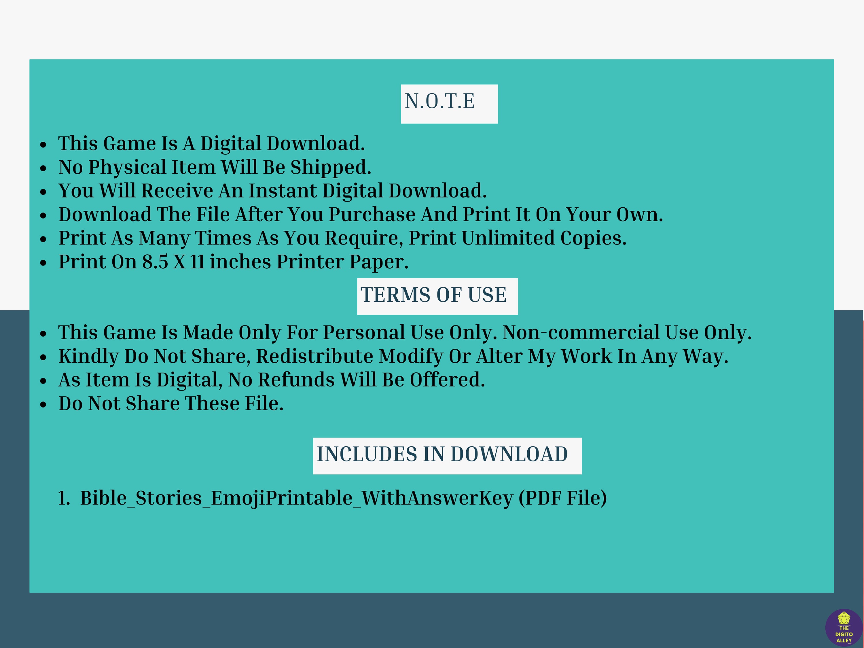 Bible Stories Emoji Game Printable I Sunday School Games I Etsy