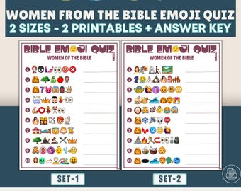 Emojiquiz Vrouwen van de Bijbel: kerkactiviteitenspel (pdf-download)