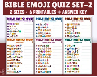 Bijbelemojiquiz: 6 afdrukbare spellen voor de kerk (pdf-download)