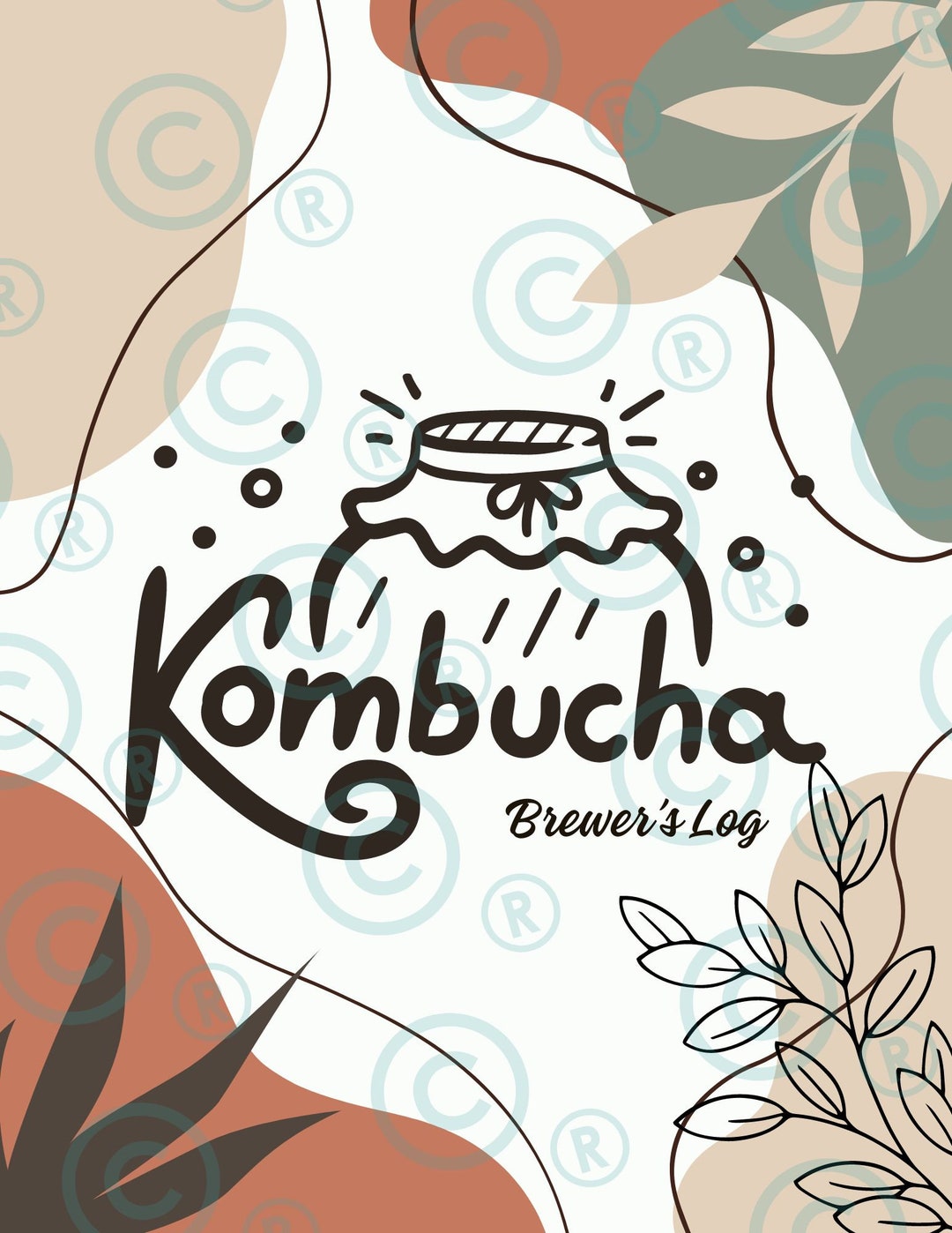 Printable Kombucha Brewer's Log Detailed Kombucha Journal Fermentation ...