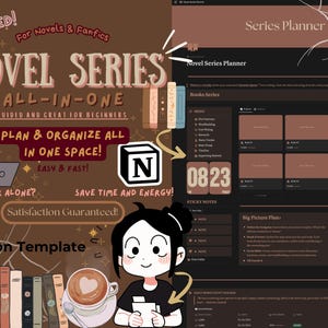 Notion Book Serie Planer Template: Novel Writing Project Hub