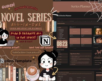 Notion Book Series Planner Template: Novel Writing Project Hub
