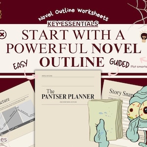 Pantser Planner: Novel Outline Template, Charakter-Profile (PDF)