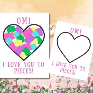 Manualidad OMI para el Día de la Madre para niños, Manualidad Omi para el Día de la Madre, Tarjetas sencillas para el día de la madre hechas por niños
