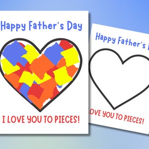 Manualidades para el Día del Padre hechas por niños, manualidades fáciles para papás, manualidades con trozos de papel triturado, tarjetas para el Día del Padre, manualidades para guarderías, jardín de infantes