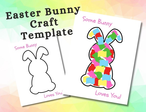 Easter Craft for kids, simple DYI kids Easter craft, Easy Easter craft for daycare, preschool, kindergarten. Easter Bunny Craft