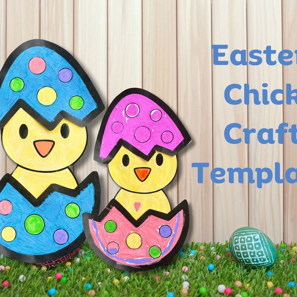 Easter Craft for kids, Chick craft for Spring, Easy Spring/ Easter craft for daycare, kindergarten, preschool