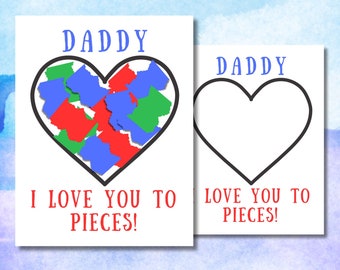 Father's Day Craft from kids, easy crafts for Dads birthday, Shredded pieces of paper craft, Fathers Day cards, Craft for daycare