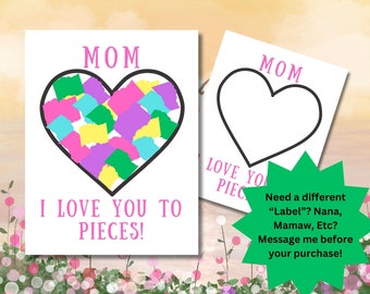 Mothers Day craft for kids, Easy Mothers Day crafts for Daycare, preschool, kindergarten, Simple birthday cards for mom from kids