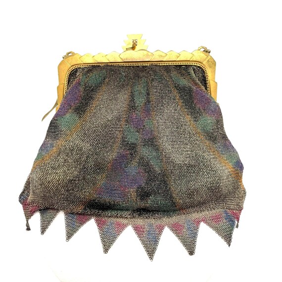 Art Deco Whiting and Davis Mesh Purse Antique Pur… - image 9