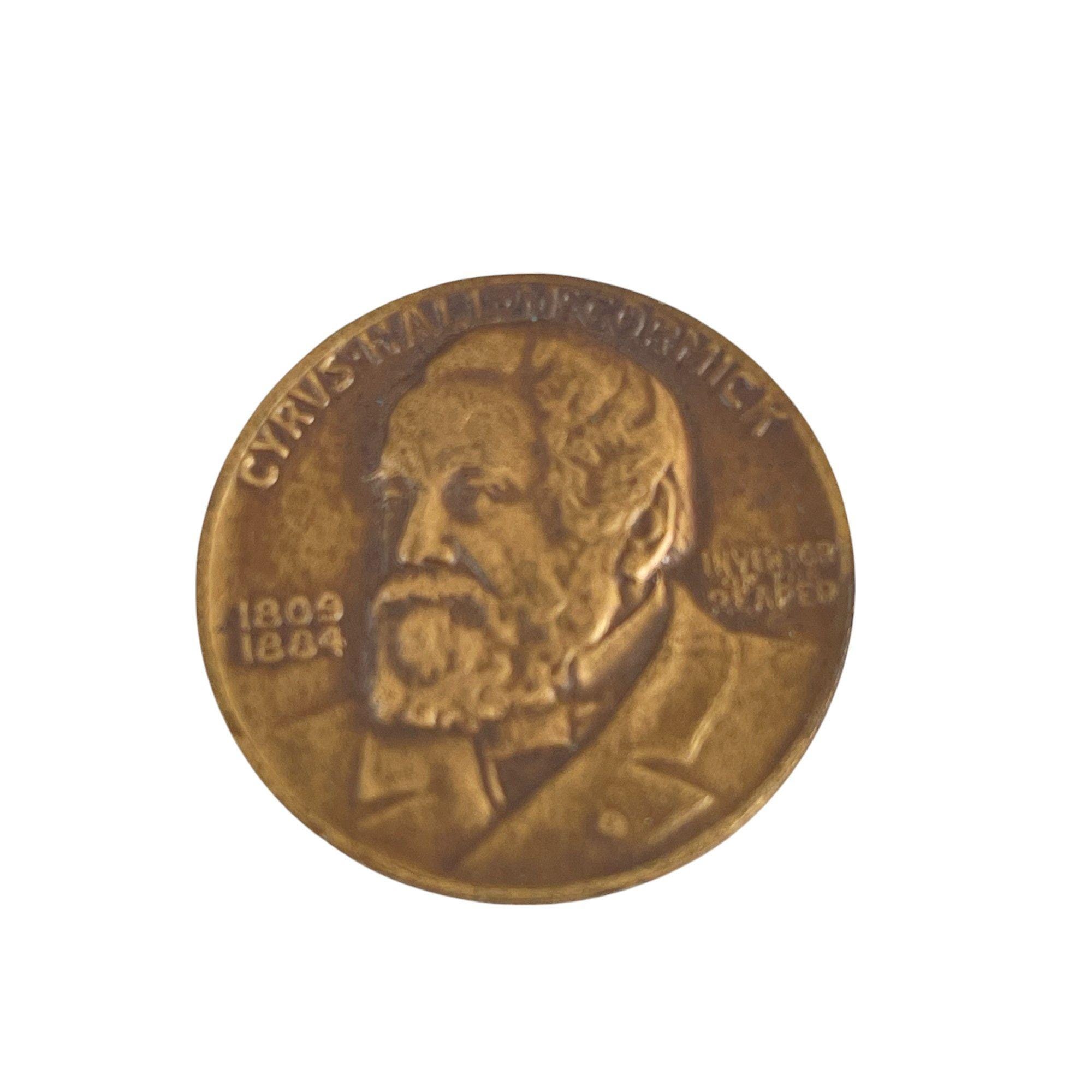 1931 Intl Harvester Reaper Centennial Coin Cyrus Mccormick Bronze