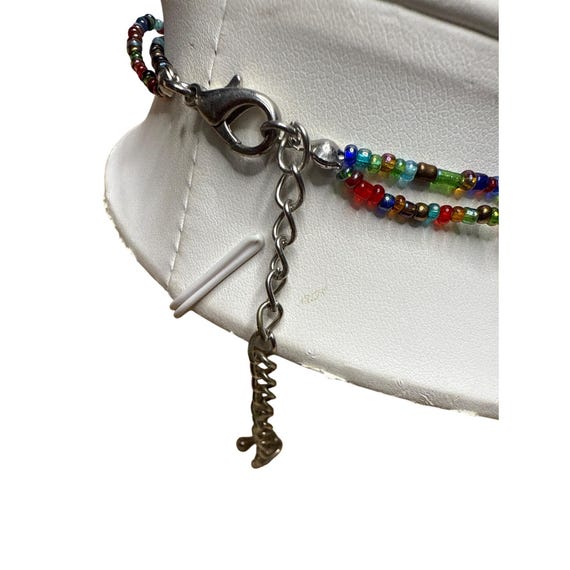 Handmade Multicolor Gemstone Bead Statement Neckl… - image 4