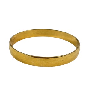 Crown Trifari Elegant Gold Plated Bangle Bracelet - Unisex Classic Design