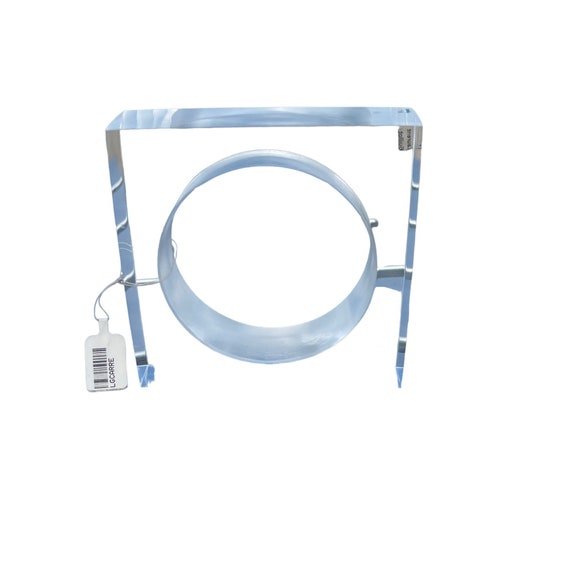 Laurent Guillot Lucite Square Bangle Bracelet Vin… - image 5