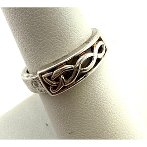 Sterling Silver Celtic Knot Ring 925 Made in Ireland Size 7 Heritage Gift